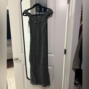 Polka Dot Reformation Dress - Off the shoulder